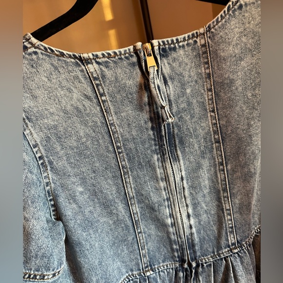 NWOT En Saison Denim Mini Dress - Picture 6 of 7